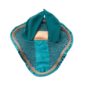 Bonnet anti-mouches Satin Turquoise